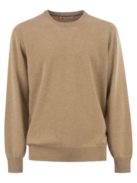 Brunello Cucinelli Men Pure Cashmere Crew-Neck Sweater
