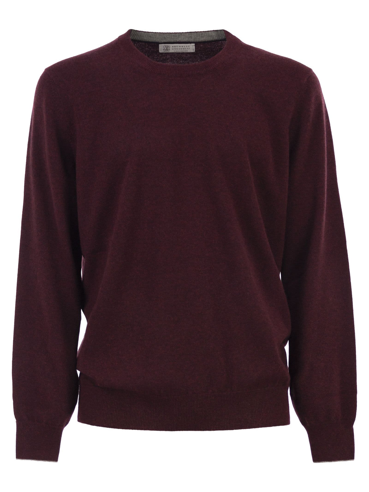 Brunello Cucinelli Men Pure Cashmere Crew-Neck Sweater