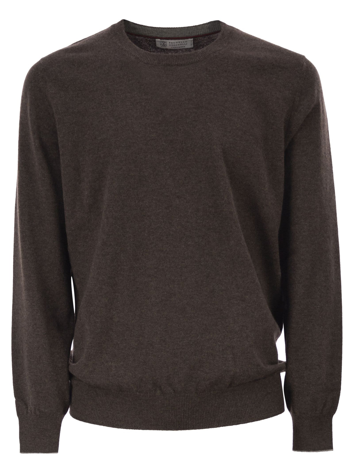 Brunello Cucinelli Men Pure Cashmere Crew-Neck Sweater