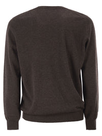 Brunello Cucinelli Men Pure Cashmere Crew-Neck Sweater