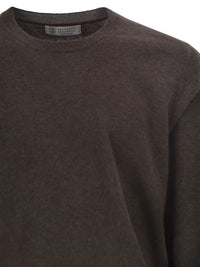 Brunello Cucinelli Men Pure Cashmere Crew-Neck Sweater