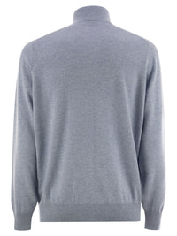 BRUNELLO CUCINELLI Brunello Cucinelli Men High-Necked Cashmere Cardigan With Zip