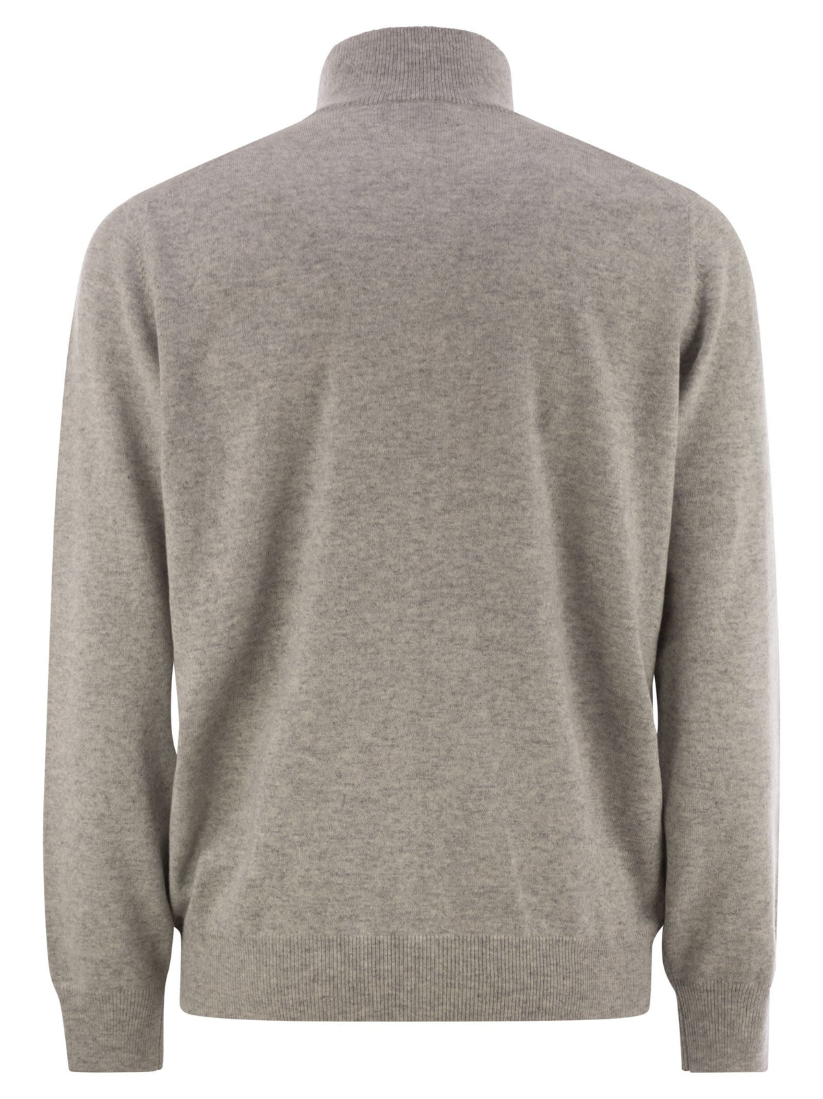 Brunello Cucinelli Men High-Necked Cashmere Cardigan With Zip