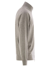 Brunello Cucinelli Men High-Necked Cashmere Cardigan With Zip