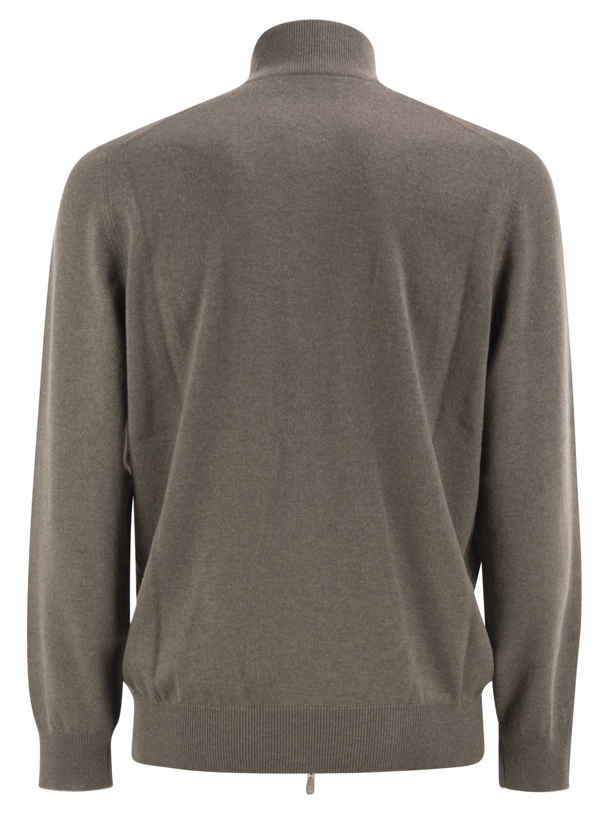 Brunello Cucinelli Men High-Necked Cashmere Cardigan With Zip