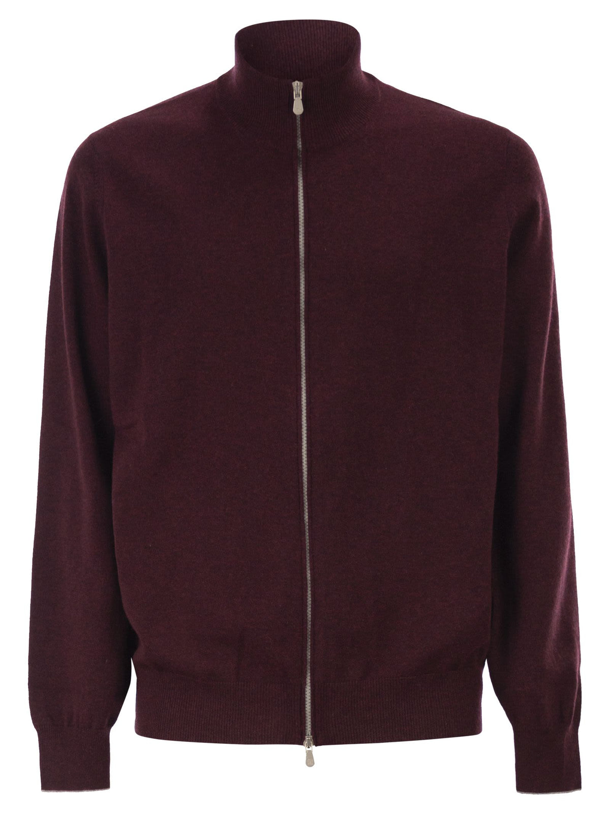 Brunello Cucinelli Men High-Necked Cashmere Cardigan With Zip