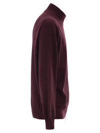 Brunello Cucinelli Men High-Necked Cashmere Cardigan With Zip