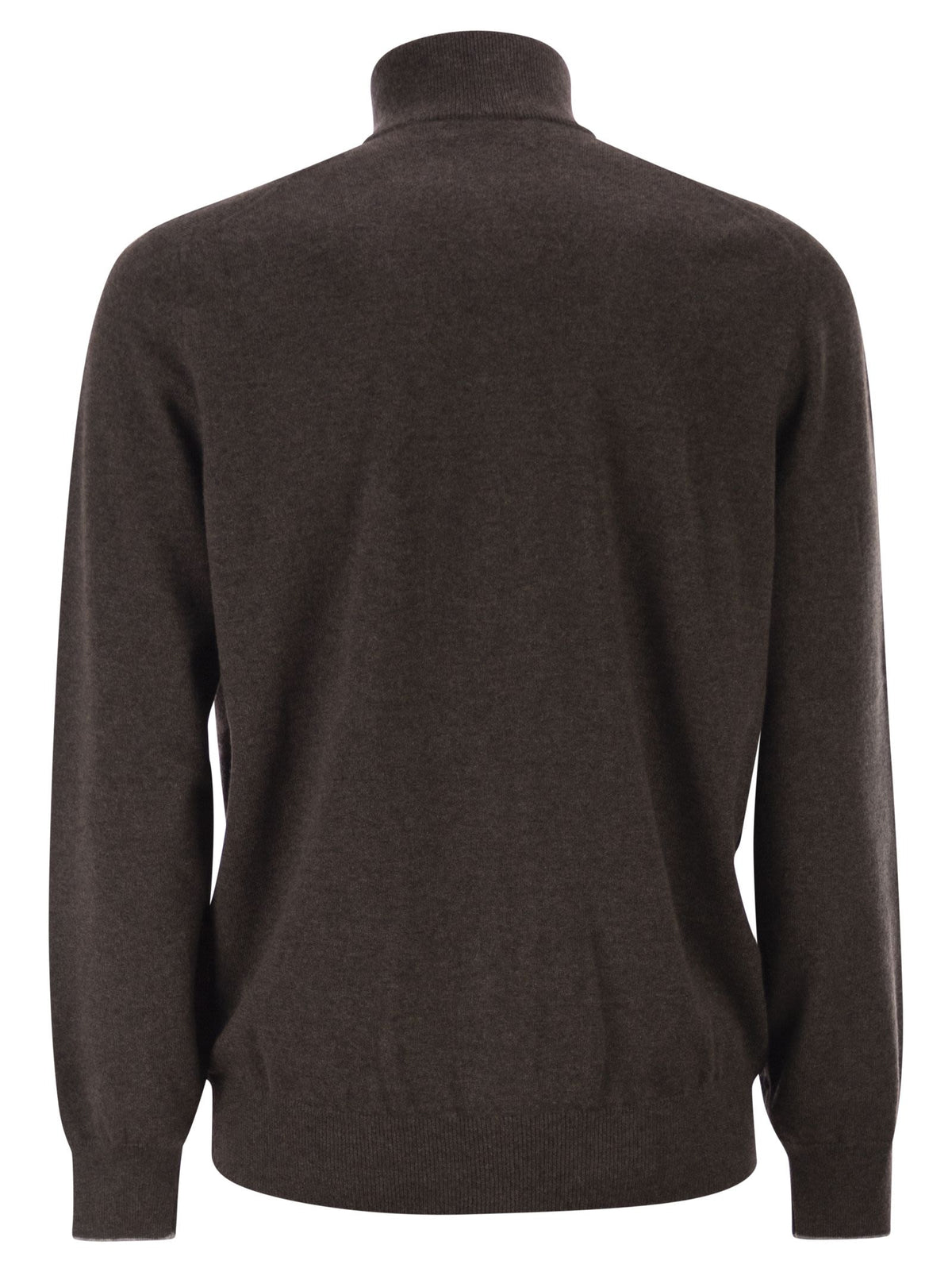 Brunello Cucinelli Men High-Necked Cashmere Cardigan With Zip