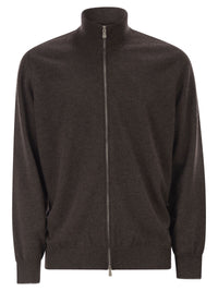 Brunello Cucinelli Men High-Necked Cashmere Cardigan With Zip