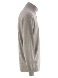 BRUNELLO CUCINELLI Brunello Cucinelli Men High-Necked Cashmere Sweater With Zip Opening