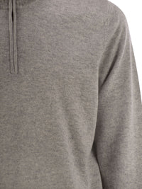 BRUNELLO CUCINELLI Brunello Cucinelli Men High-Necked Cashmere Sweater With Zip Opening