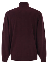 Brunello Cucinelli Men Cashmere Turtleneck Sweater With Zipper