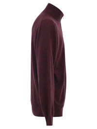 Brunello Cucinelli Men Cashmere Turtleneck Sweater With Zipper