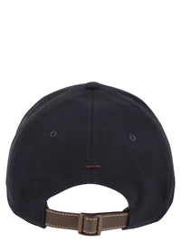 Brunello Cucinelli Men Baseball Cap In Garment-Dyed Twisted Cotton Gabardine With Embroidered Logo