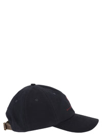 Brunello Cucinelli Men Baseball Cap In Garment-Dyed Twisted Cotton Gabardine With Embroidered Logo