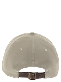 BRUNELLO CUCINELLI Brunello Cucinelli Men Baseball Cap In Garment-Dyed Twisted Cotton Gabardine With Embroidered Logo