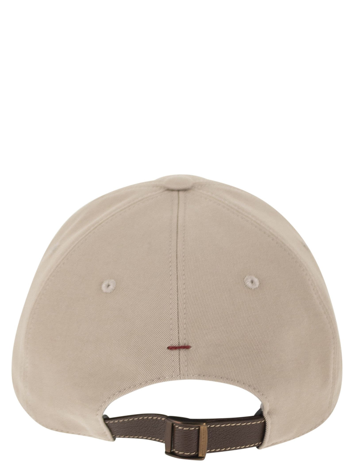 BRUNELLO CUCINELLI Brunello Cucinelli Men Baseball Cap In Garment-Dyed Twisted Cotton Gabardine With Embroidered Logo