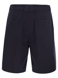 Brunello Cucinelli Men Cotton Gabardine Bermuda Shorts