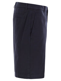 Brunello Cucinelli Men Cotton Gabardine Bermuda Shorts