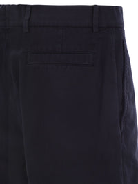 Brunello Cucinelli Men Cotton Gabardine Bermuda Shorts