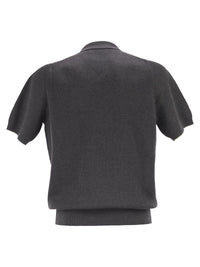BRUNELLO CUCINELLI Brunello Cucinelli Men Cotton Rib Knit Polo Shirt