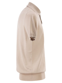 Brunello Cucinelli Men Lightweight Cotton Knit Polo Shirt