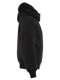Moose Knuckles Men Original Ballistic - Down-Filled Bomber Jacket With Hood And Shearling Trim