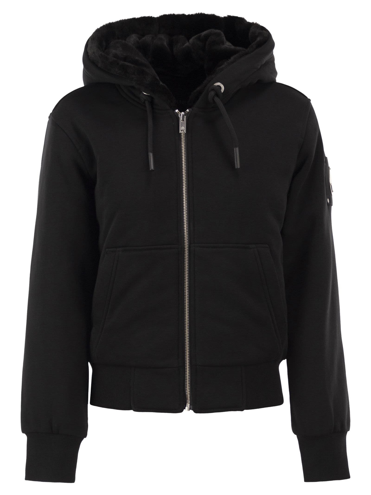 MOOSE KNUCKLES Moose Knuckles Women Classic Bunny - Hooded Sweatshirt With Faux Fur Lining