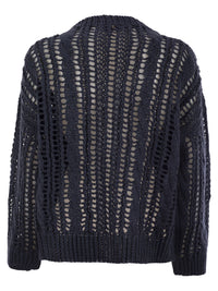 Brunello Cucinelli Women Cable & Mesh Jute And Cotton Jersey