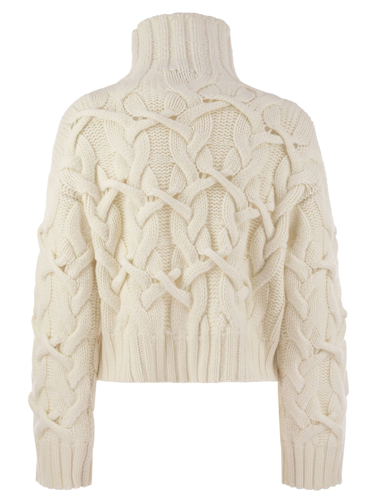 BRUNELLO CUCINELLI Brunello Cucinelli Women Braided High-Necked Cashmere Sweater