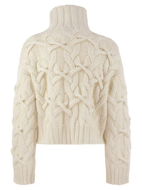 BRUNELLO CUCINELLI Brunello Cucinelli Women Braided High-Necked Cashmere Sweater