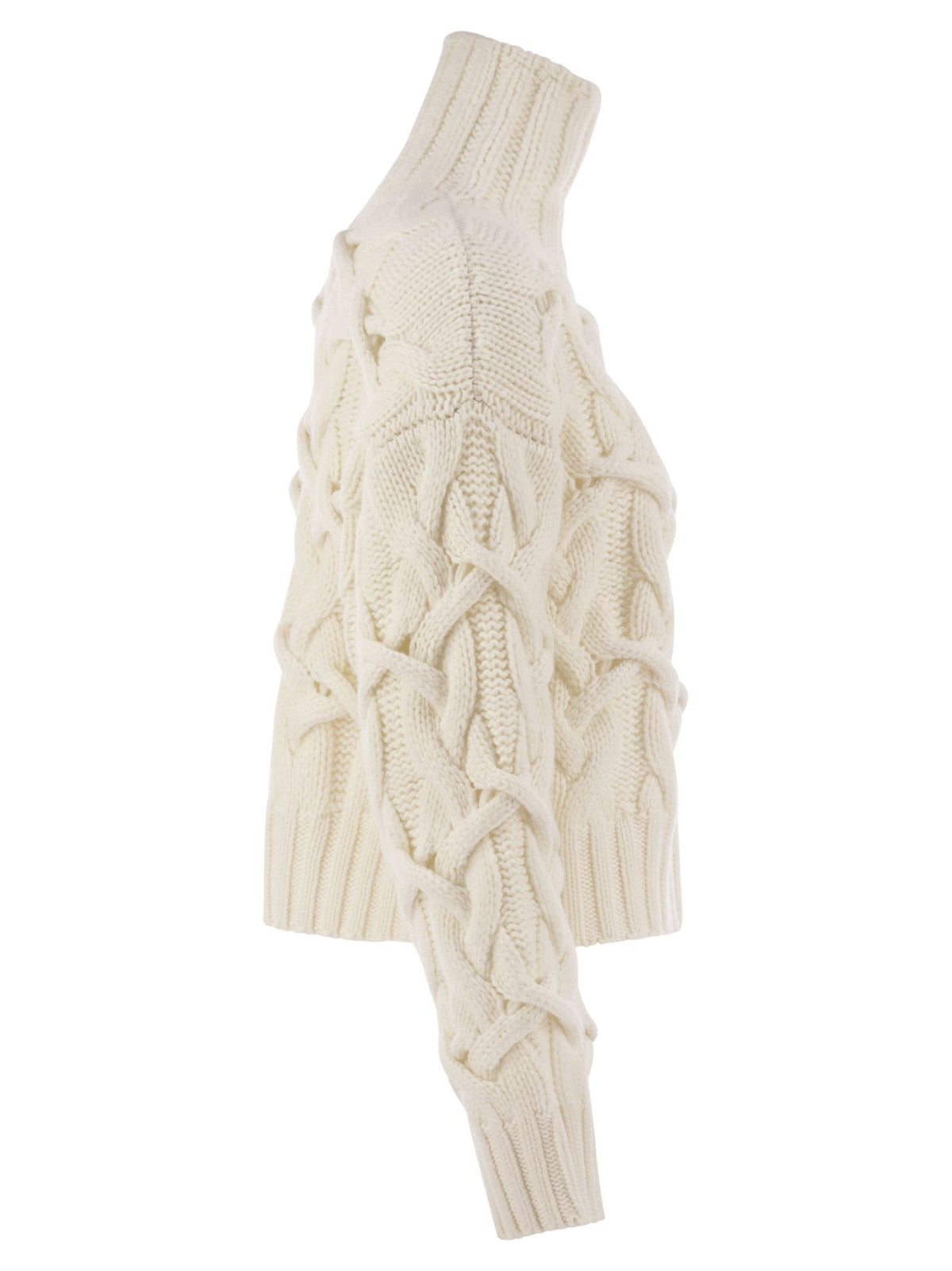 BRUNELLO CUCINELLI Brunello Cucinelli Women Braided High-Necked Cashmere Sweater