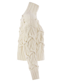 BRUNELLO CUCINELLI Brunello Cucinelli Women Braided High-Necked Cashmere Sweater