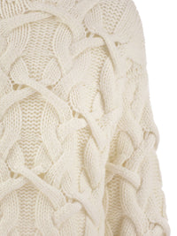 BRUNELLO CUCINELLI Brunello Cucinelli Women Braided High-Necked Cashmere Sweater