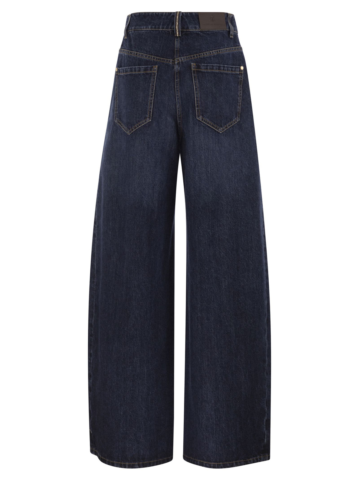 Brunello Cucinelli Women Wide-Leg Cotton Denim Jeans