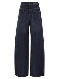 Brunello Cucinelli Women Wide-Leg Cotton Denim Jeans