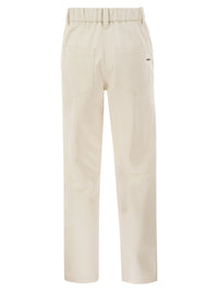 Brunello Cucinelli Women Baggy Trousers In Stretch Cotton Cover-Up With Shiny Bartack