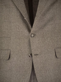 Brunello Cucinelli Men Prince Of Wales Flannel Suit In Silk, Wool And Cashmere