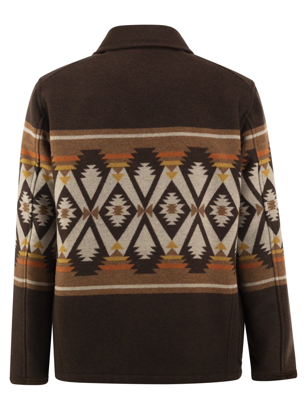 Fay Men Fay Archive Wool-Blend Jacket With Geometric Pattern