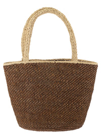 MC2 SAINT BARTH Mc2 Saint Barth Women Woven Raffia Tote Bag With Embroidered Logo