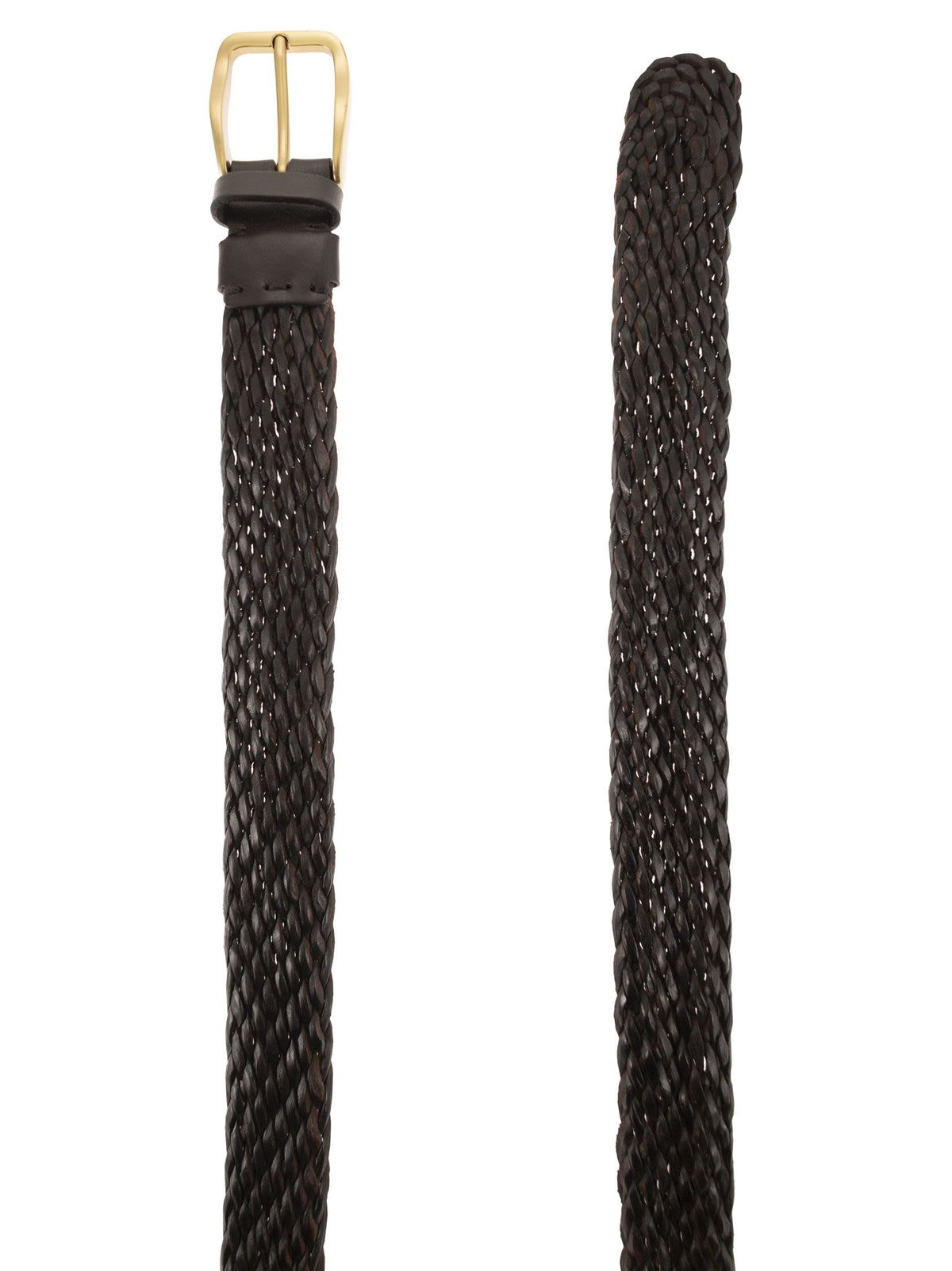 BRUNELLO CUCINELLI Brunello Cucinelli Men Braided Calfskin Belt