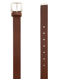 Brunello Cucinelli Men Micro-Perforated Leather Belt