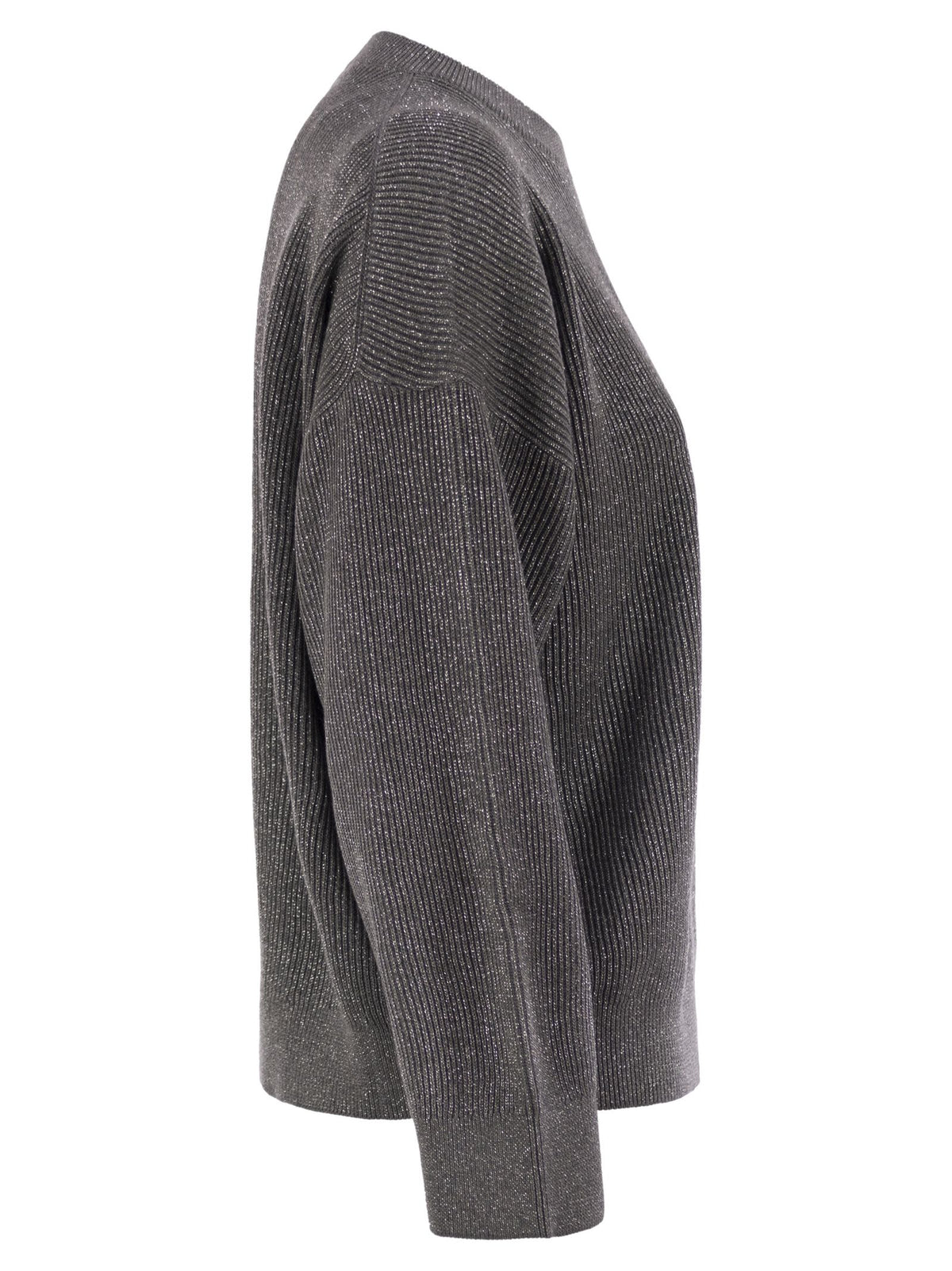 BRUNELLO CUCINELLI Brunello Cucinelli Women Cotton And Viscose Rib Sweater