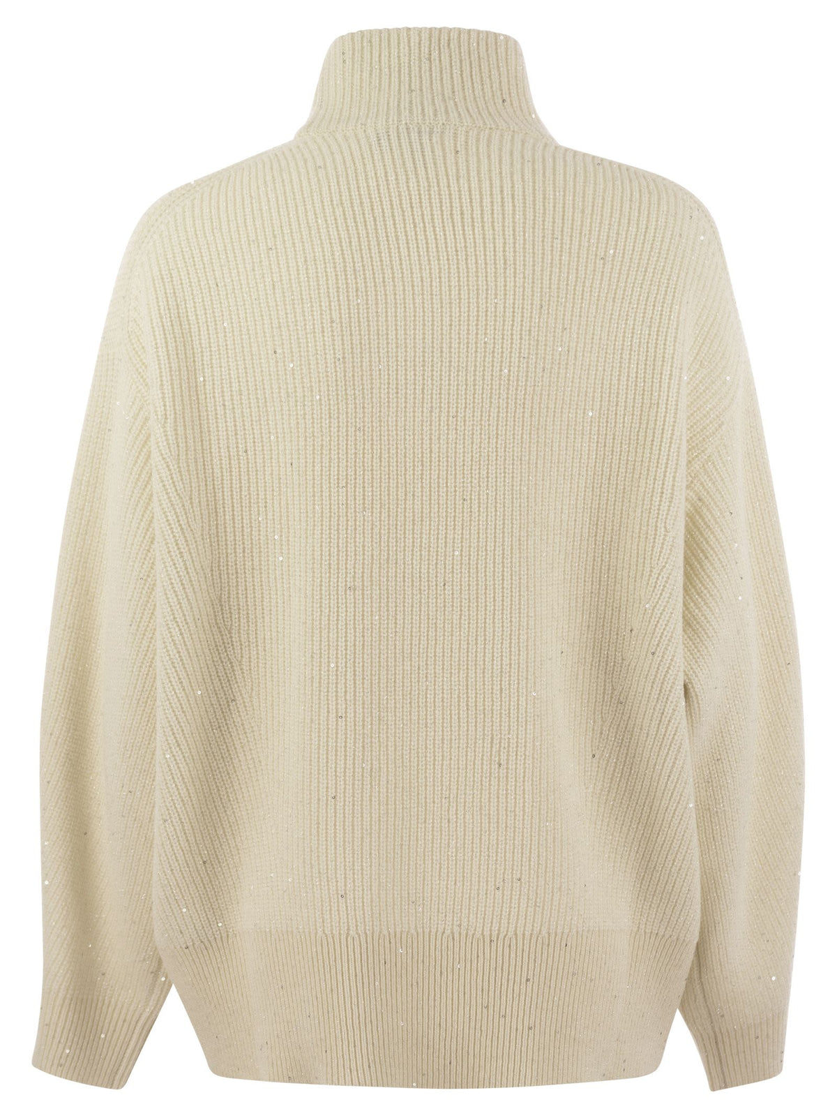 BRUNELLO CUCINELLI Brunello Cucinelli Women Wool And Cashmere Rib Sweater With Sequins