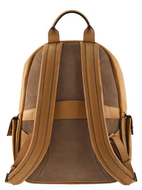 BRUNELLO CUCINELLI Brunello Cucinelli Men Grained Leather Backpack With Patch Pockets