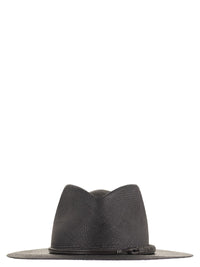 Brunello Cucinelli Women Straw Fedora With Precious Leather Band