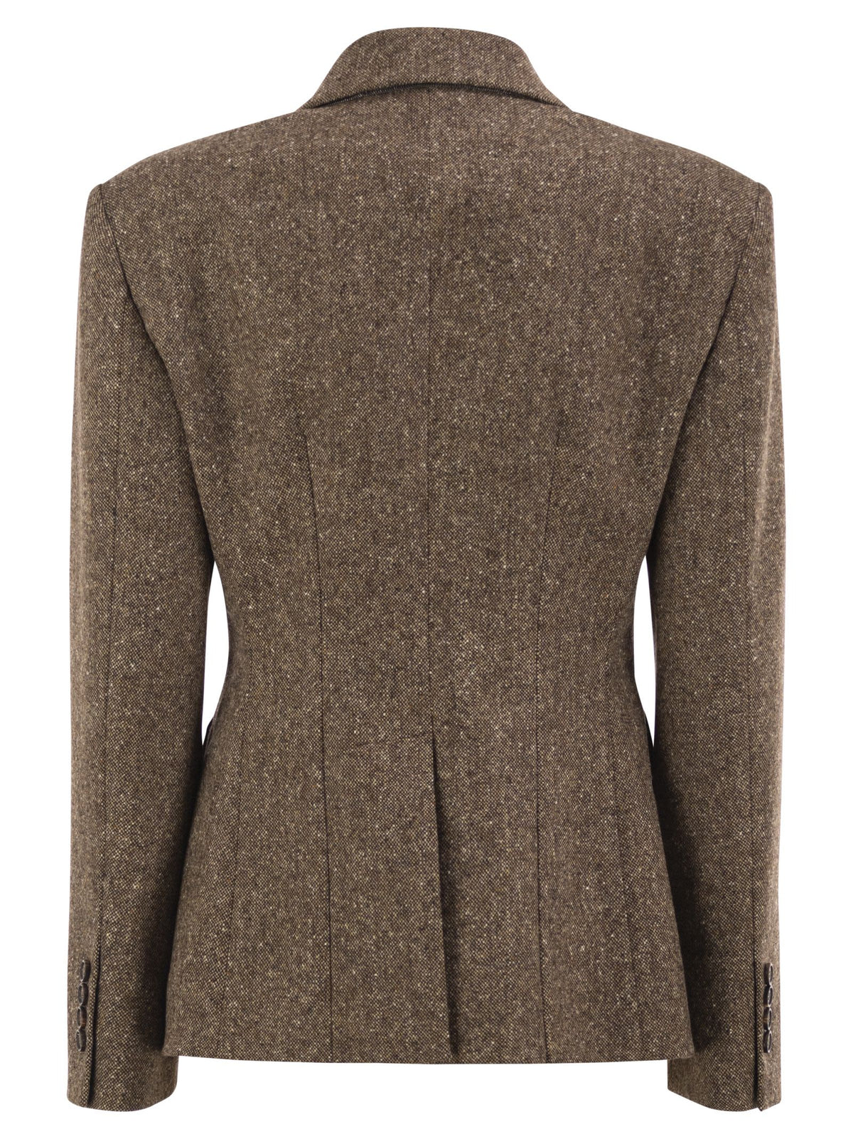 Brunello Cucinelli Women Double-Breasted Tailored Wool Blend Blazer