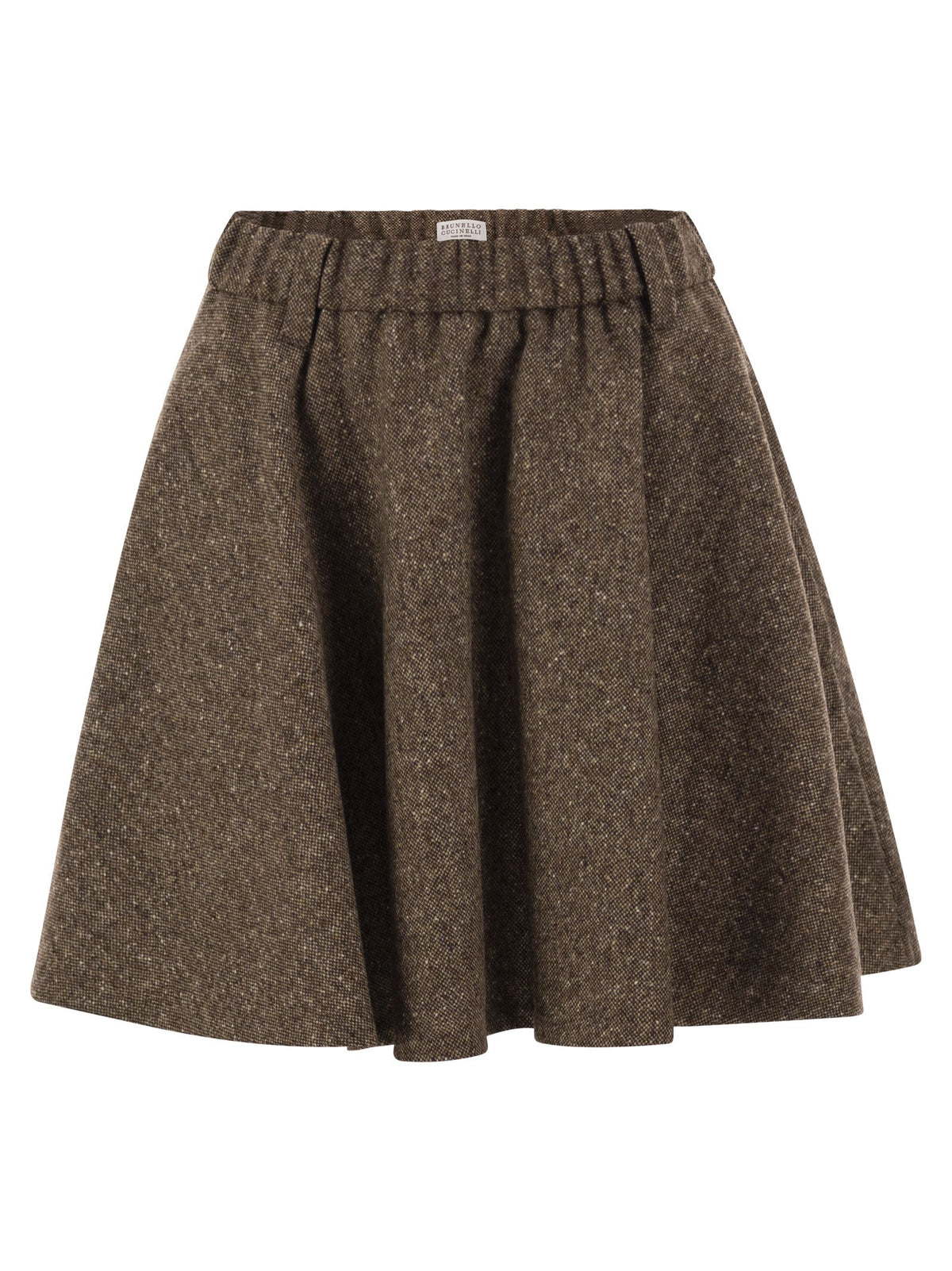 Brunello Cucinelli Women Flared Virgin Wool Blend Skirt