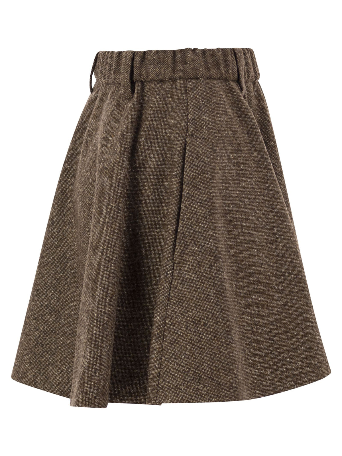 Brunello Cucinelli Women Flared Virgin Wool Blend Skirt
