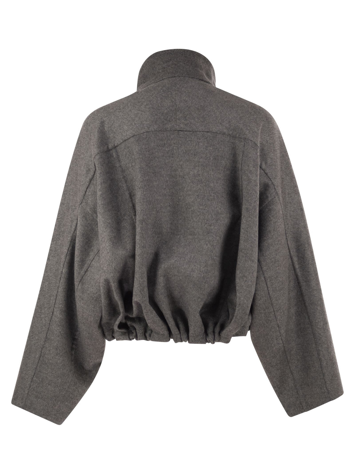 Brunello Cucinelli Women Cropped Virgin Wool Jacket With High Collar